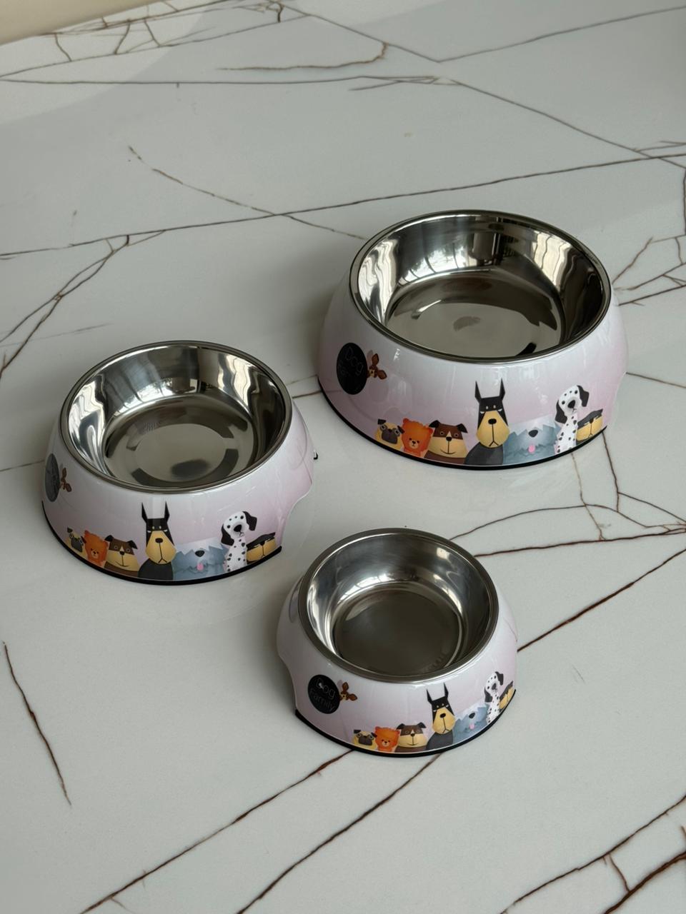 Comedero Premium en Acero Inoxidable para Mascotas | Plato Decorativo para Perros y Gatos – Pets Art