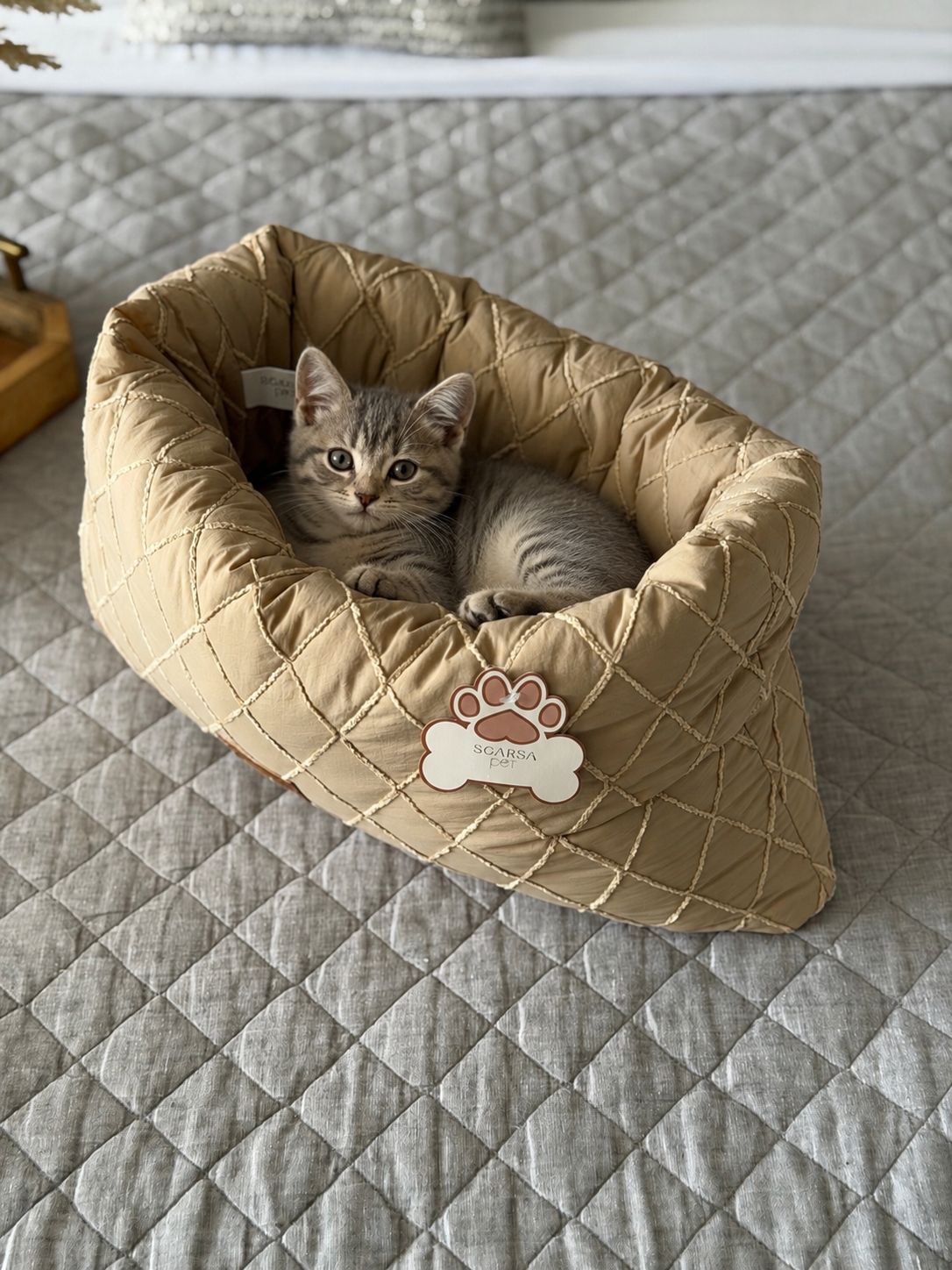 Cama Premium Tipo Nido para Gatos y Mascotas Pequeñas | Cama Acolchada de Lujo – Pets Art