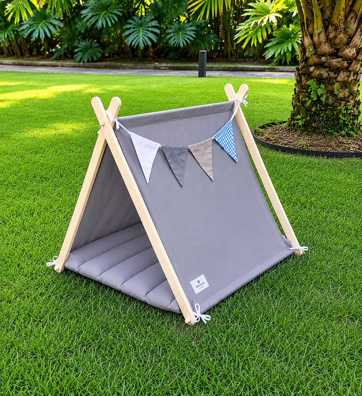 Carpa Premium para Mascotas | Refugio Tipo Tipi Minimalista para Perros y Gatos – Pets Art