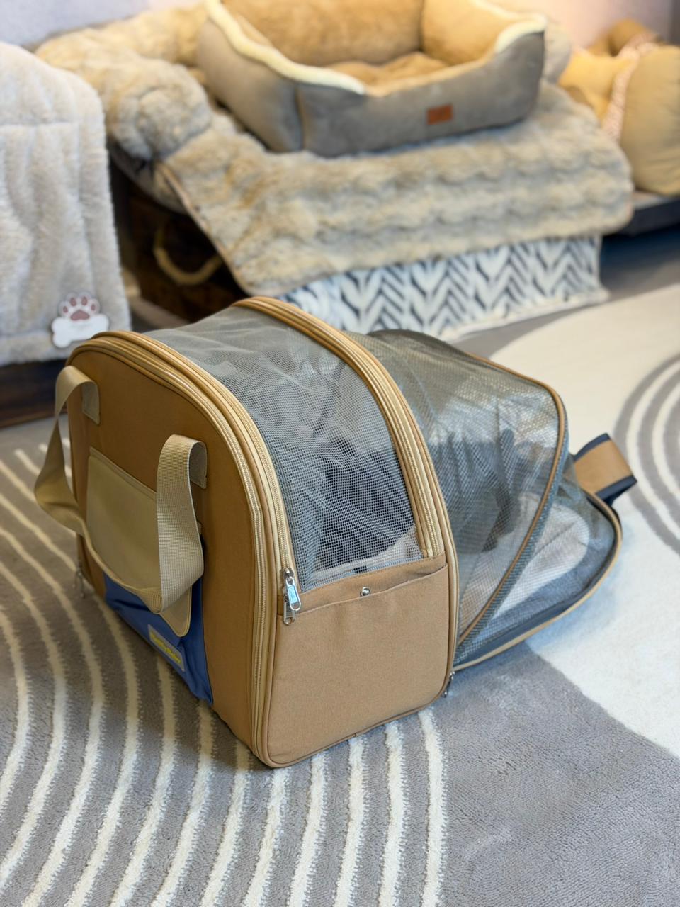 Transportadora Expandible para Mascotas | Bolso Plegable Premium para Perros y Gatos – Pets Art