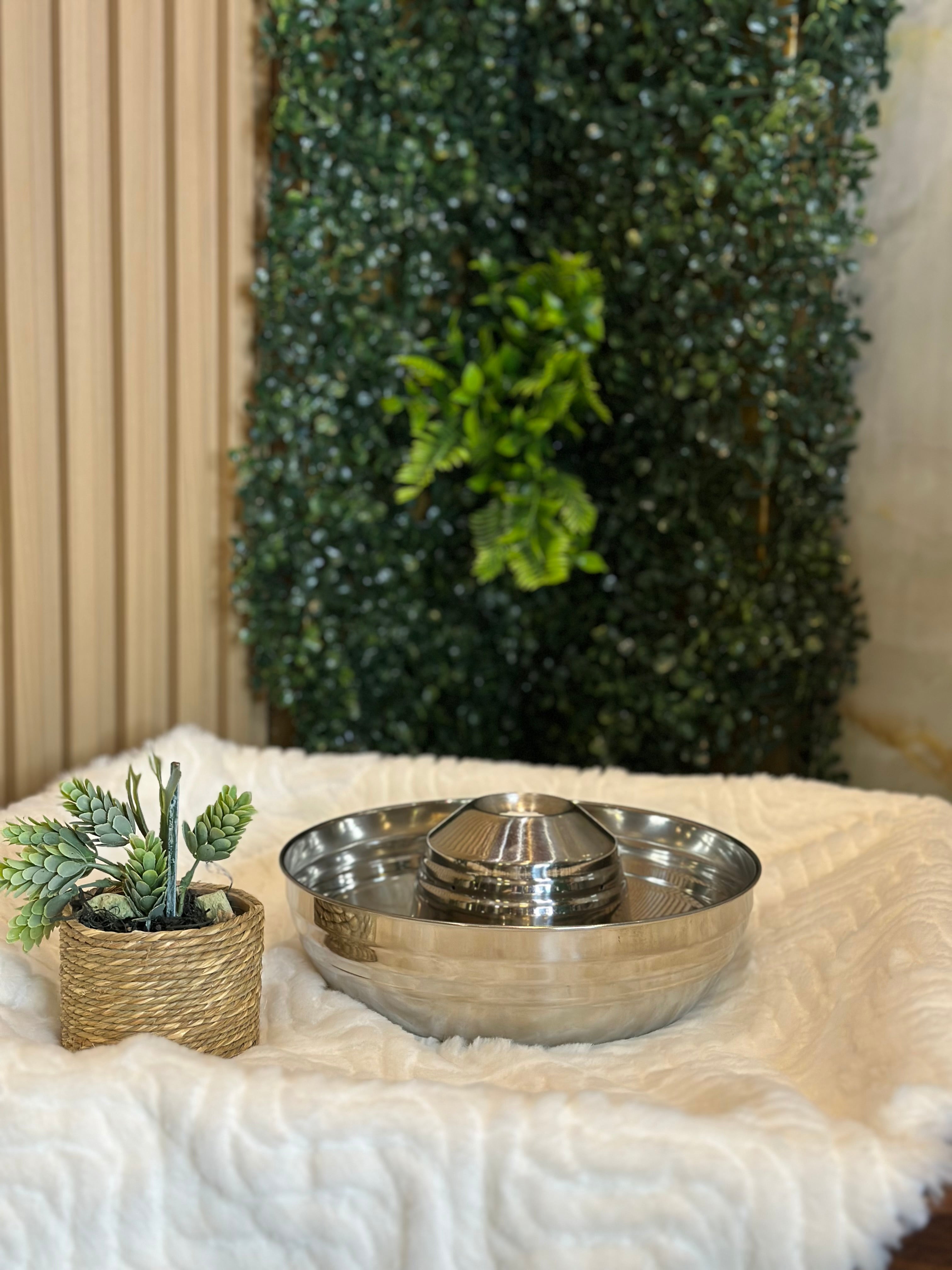 Fuente en acero inoxidable