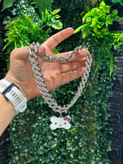 Cadena Acero Miami Plateada 20mm