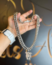 Cadena Acero Martillado