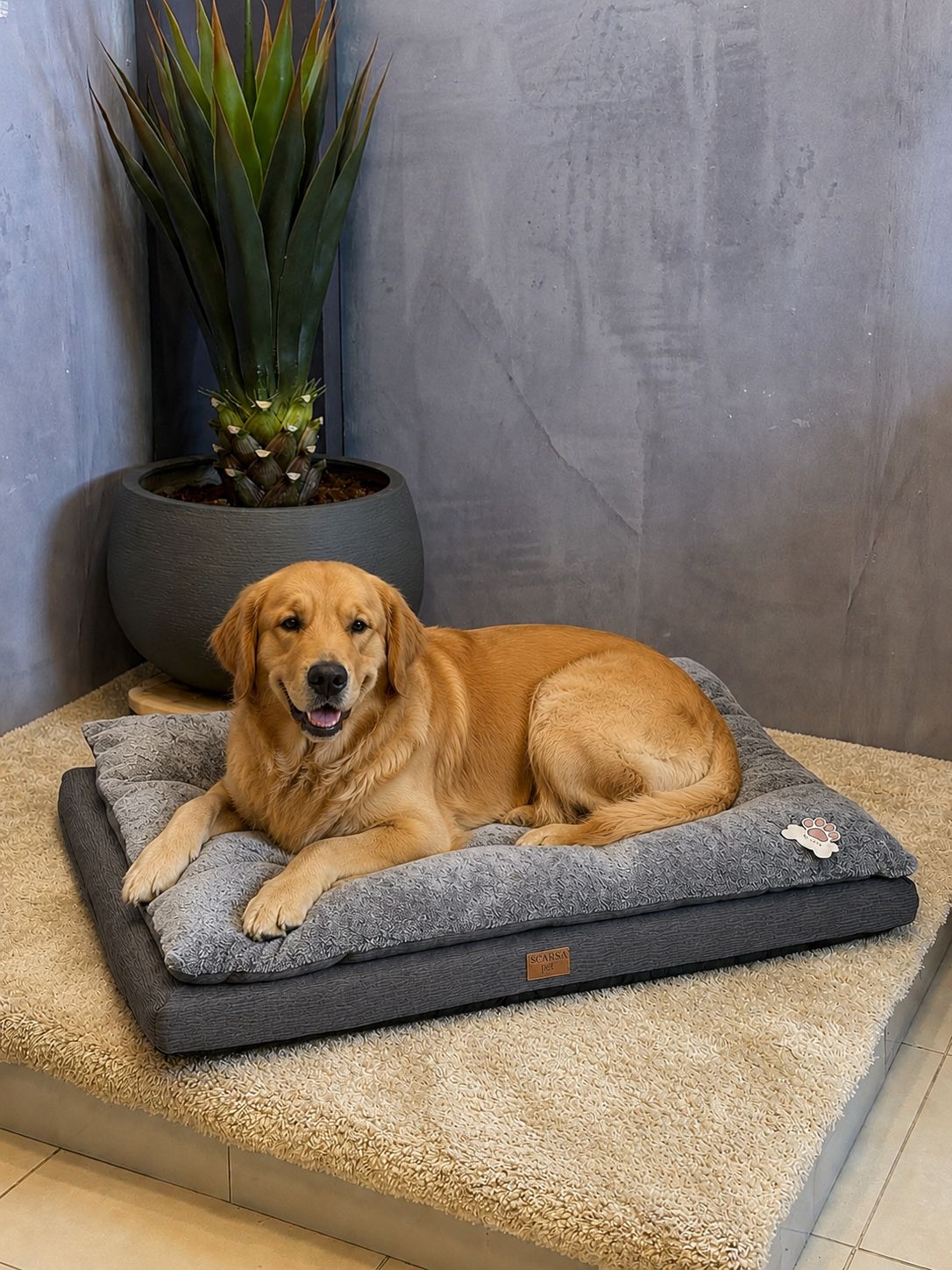 Cama Premium Ortopédica para Perros Grandes | Colchoneta de Lujo para Mascotas – Pets Art