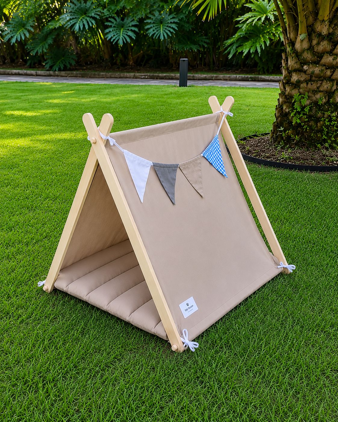 Carpa Premium para Mascotas | Refugio Tipo Tipi Minimalista para Perros y Gatos – Pets Art