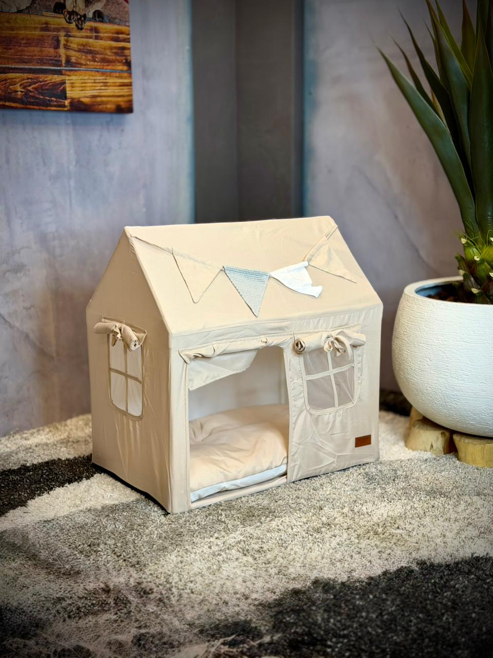 Casa Premium para Mascotas Tipo Carpa | Refugio Elegante y Minimalista para Perros y Gatos – Pets Art