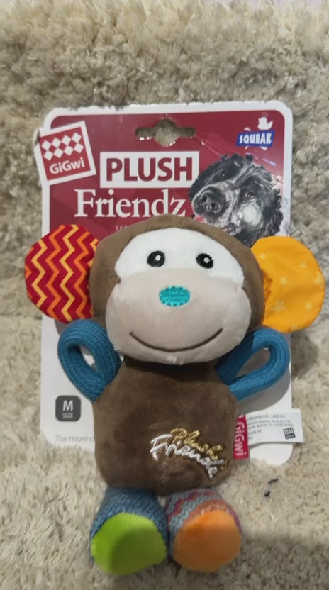 Cargar vídeo: Juguete Plush Friends para Perros con Sonido | Peluche Interactivo para Mascotas | Pets Art