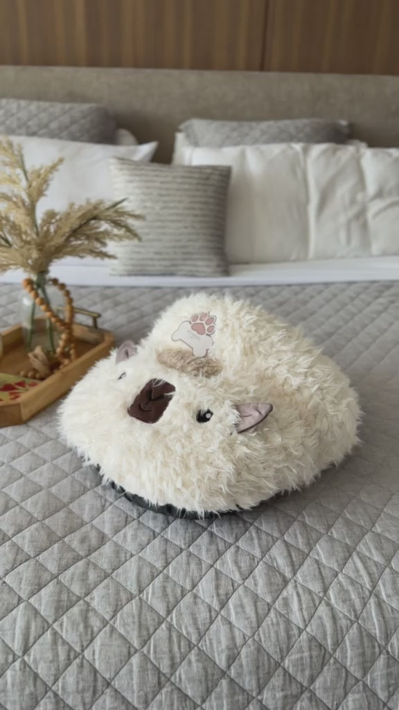 Cargar vídeo: Cama Cueva Peluche Premium para Mascotas | Refugio Suave y Cálido para Perros y Gatos – Pets Art