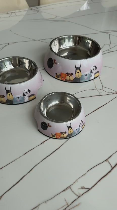 Cargar vídeo: Comedero Premium en Acero Inoxidable para Mascotas | Plato Decorativo para Perros y Gatos – Pets Art