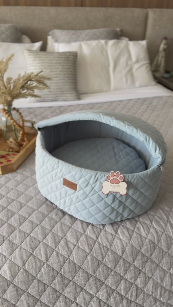 Cargar vídeo: Cama Cueva Premium para Mascotas | Refugio Acolchado Minimalista para Perros y Gatos – Pets Art