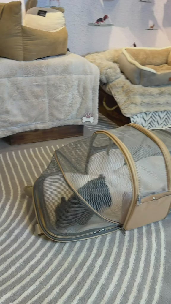 Cargar vídeo: Transportadora Expandible para Mascotas | Bolso Plegable Premium para Perros y Gatos – Pets Art