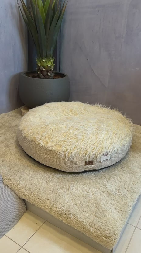 Cargar vídeo: Cama Redonda Premium Antiestrés para Perros y Gatos | Cama Suave Tipo Nube – Pets Art