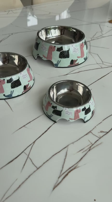 Cargar vídeo: Comedero Premium en Acero Inoxidable para Mascotas | Plato para Perros y Gatos – Pets Art